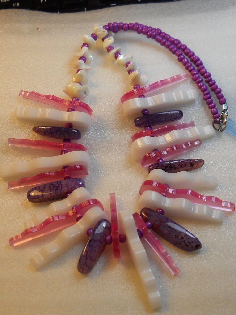 Bombesque - Funky Purple Necklace Bombesque  630